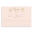 Load image into Gallery viewer, Blush Pink + Gold Glitter Recipe Cards | Mila