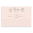 Load image into Gallery viewer, Blush Pink + Silver Glitter Recipe Cards | Mila