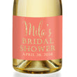 Load image into Gallery viewer, "Mila" Coral + Gold Bridal Shower Champagne Labels
