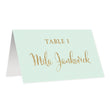 Load image into Gallery viewer, Mint + Gold Place Cards | Mila