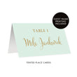 Load image into Gallery viewer, Mint + Gold Place Cards | Mila