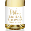 Load image into Gallery viewer, "Mila" White + Gold Bridal Shower Champagne Labels