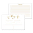 Load image into Gallery viewer, White + Gold Glitter Recipe Cards | Mila