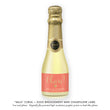 Load image into Gallery viewer, "Mila" Coral + Gold Engagement Champagne Labels
