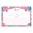 Load image into Gallery viewer, Preppy Pink & Blue Recipe Cards | Millie