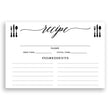 Load image into Gallery viewer, Black Calligraphy Recipe Cards | Molly