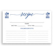 Load image into Gallery viewer, Blue Calligraphy Recipe Cards | Molly