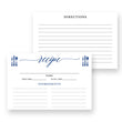 Load image into Gallery viewer, Blue Calligraphy Recipe Cards | Molly