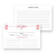 Load image into Gallery viewer, Coral Calligraphy Recipe Cards | Molly