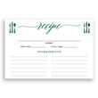 Load image into Gallery viewer, Forest Green Calligraphy Recipe Cards | Molly