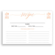 Load image into Gallery viewer, Peach Calligraphy Recipe Cards Gift Set | Molly