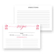 Load image into Gallery viewer, Peony Pink Calligraphy Recipe Cards Gift Set | Molly