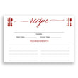 Load image into Gallery viewer, Red Calligraphy Recipe Cards | Molly
