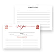 Load image into Gallery viewer, Red Calligraphy Recipe Cards | Molly
