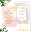 Load image into Gallery viewer, "Monica" Blush Wedding Invitation