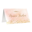 Load image into Gallery viewer, Blush Pink Place Cards in Watercolor + Gold | Monica