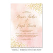 Load image into Gallery viewer, "Monica" Blush Wedding Invitation
