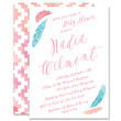 Load image into Gallery viewer, "Nadia" Pink + Aqua Boho Baby Shower Invitation