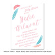 Load image into Gallery viewer, "Nadia" Pink + Aqua Boho Baby Shower Invitation