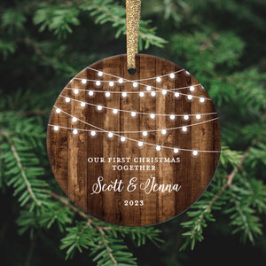 First Christmas Together Ornament, Personalized | 522