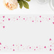Load image into Gallery viewer, Valentine pink hearts paper placemats by Digibuddha, featuring pink heart design ideal for Valentine's Day and daily dining.