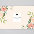Load image into Gallery viewer, Spring Peach Paper Placemats Rehearsal Dinner by Digibuddha