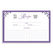 Load image into Gallery viewer, Floral Recipe Cards | Priscilla Purple