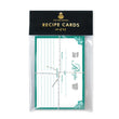 Load image into Gallery viewer, Floral Recipe Cards | Priscilla Teal