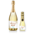 Load image into Gallery viewer, "Rosie" Woodgrain Turquoise Bridal Shower Champagne Labels