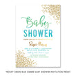 Load image into Gallery viewer, "Rosie" Green Blue Ombre Baby Shower Invitation