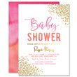 Load image into Gallery viewer, "Rosie" Pink Orange Ombre Baby Shower Invitation