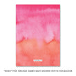 Load image into Gallery viewer, "Rosie" Pink Orange Ombre Baby Shower Invitation