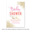 Load image into Gallery viewer, "Rosie" Pink Orange Ombre Baby Shower Invitation