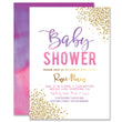 Load image into Gallery viewer, "Rosie" Pink Purple Ombre Baby Shower Invitation
