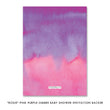 Load image into Gallery viewer, "Rosie" Pink Purple Ombre Baby Shower Invitation