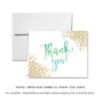Load image into Gallery viewer, Chic Green Blue Ombre Bridal Shower Invitation with festive gold dots, perfect for elegant, modern bridal celebrations.