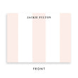 Load image into Gallery viewer, Classic Blush Stripe Personalized Stationery Coll. 21