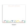 Load image into Gallery viewer, Pink & Mint Floral Personalized Stationery Coll. 24