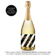 Load image into Gallery viewer, "Stella" Black Stripe + Gold Bridal Shower Champagne Labels