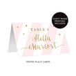 Load image into Gallery viewer, Blush Pink Place Cards with Gold Glitter | Stella