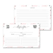 Load image into Gallery viewer, Blush Pink + Silver Glitter Recipe Cards | Stella