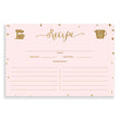 Load image into Gallery viewer, Glitter Recipe Cards | Stella Blush