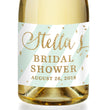 Load image into Gallery viewer, "Stella" Mint Stripe + Gold Bridal Shower Champagne Labels