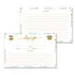 Load image into Gallery viewer, Mint + Gold Glitter Recipe Cards | Stella