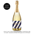 Load image into Gallery viewer, "Stella" Navy Stripe + Gold Engagement Champagne Labels