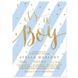 Load image into Gallery viewer, "Stella" Blue + Gold Glitter Baby Shower Invitation