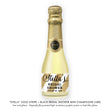 Load image into Gallery viewer, "Stella" Gold Stripe + Black Bridal Shower Champagne Labels