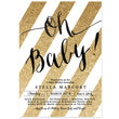 Load image into Gallery viewer, "Stella" Gold Glitter Stripe Baby Shower Invitation