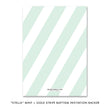 Load image into Gallery viewer, "Stella" Mint + Gold Baptism Invitation