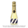 Load image into Gallery viewer, "Stella" Navy Stripe + Gold Bridal Shower Champagne Labels